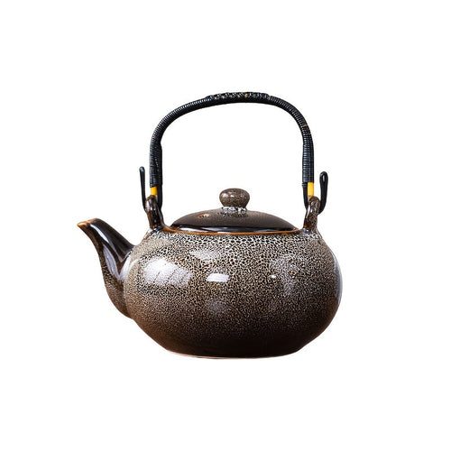 1pc Unique Kiln-Changed Ceramic Teapot, 25.36 oz, Assorted Novelty