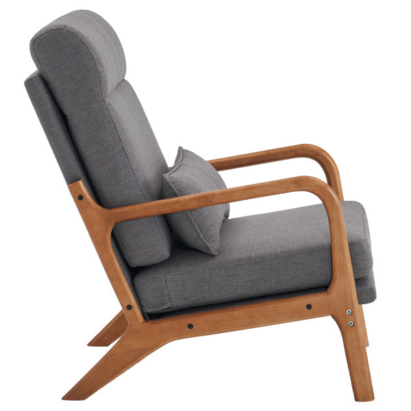 LuneluX_Home β Scandinavian Lounge Chair (Dark Gray)