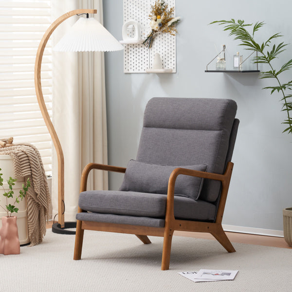 LuneluX_Home β Scandinavian Lounge Chair (Dark Gray)