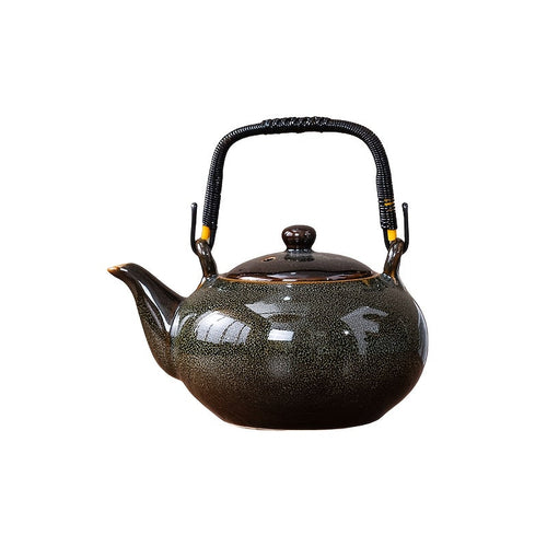 1pc Unique Kiln-Changed Ceramic Teapot, 25.36 oz, Assorted Novelty