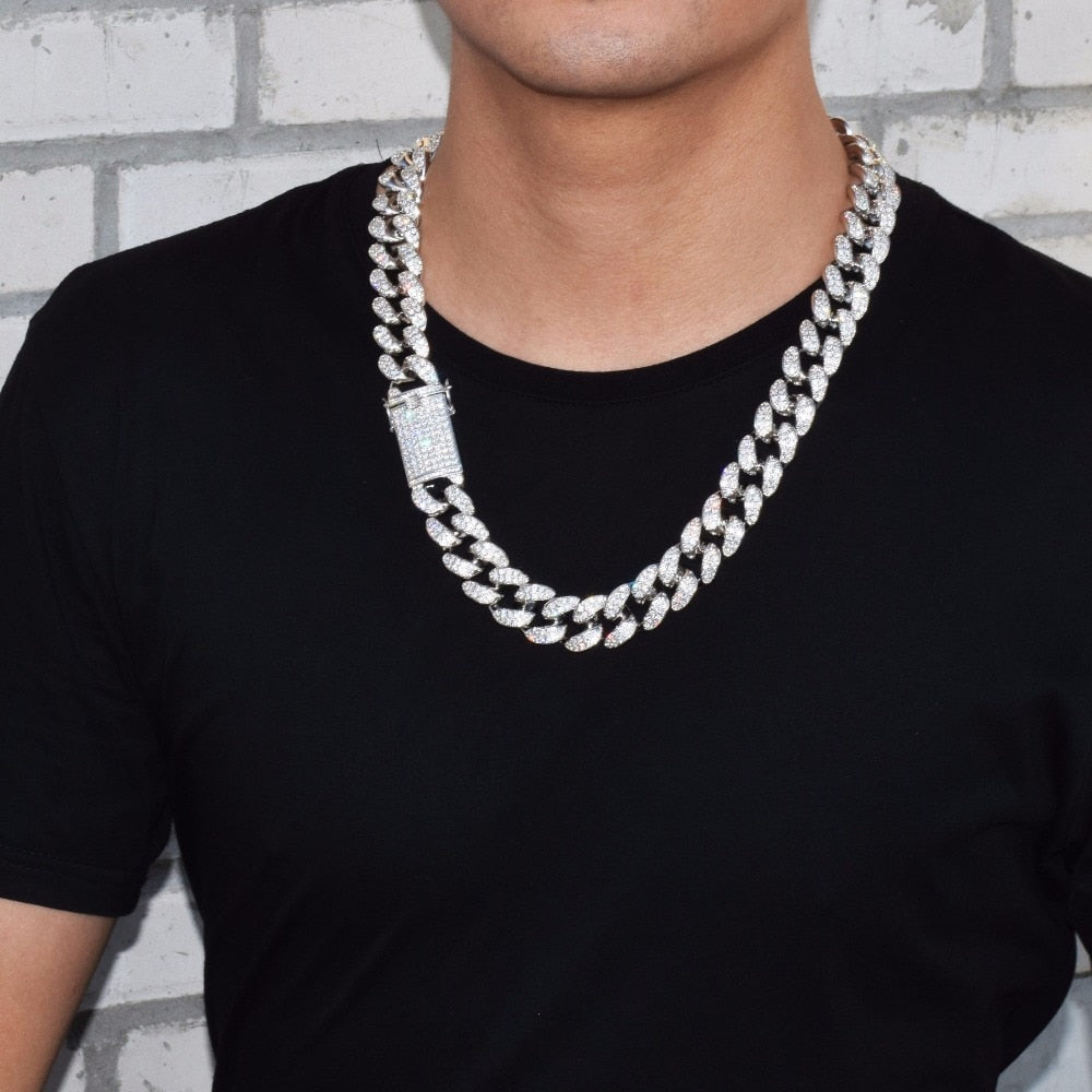 Men's Heavy Zircon Cuban Link Chain