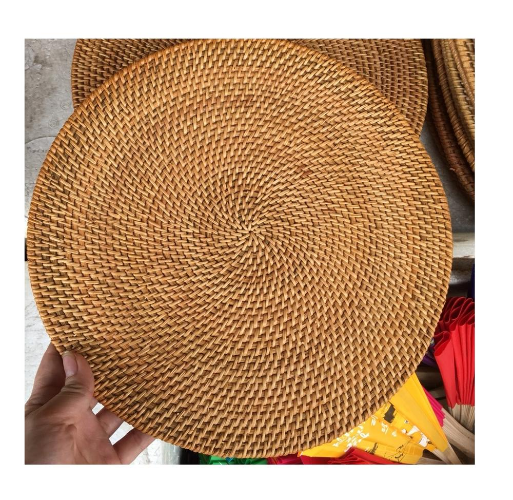 Eco-Friendly Handmade Rattan Placemat Coasters – Sustainable, Stylish Tableware”