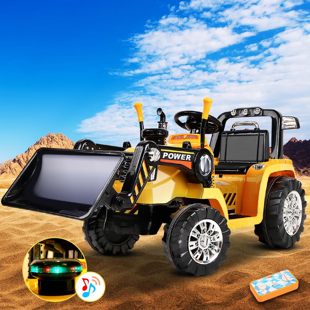 Rigo Kids Electric Ride On Car Bulldozer Digger Loader Remote 6V