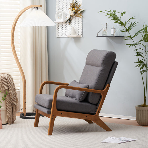LuneluX_Home β Scandinavian Lounge Chair (Dark Gray)