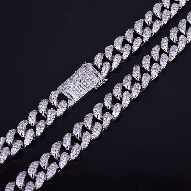 Men's Heavy Zircon Cuban Link Chain