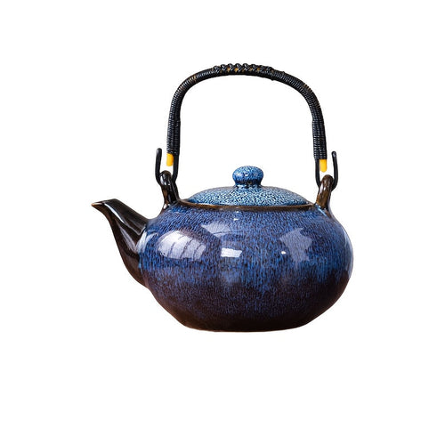 1pc Unique Kiln-Changed Ceramic Teapot, 25.36 oz, Assorted Novelty