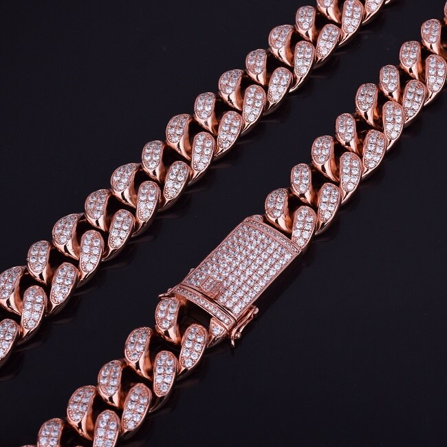 Men's Heavy Zircon Cuban Link Chain