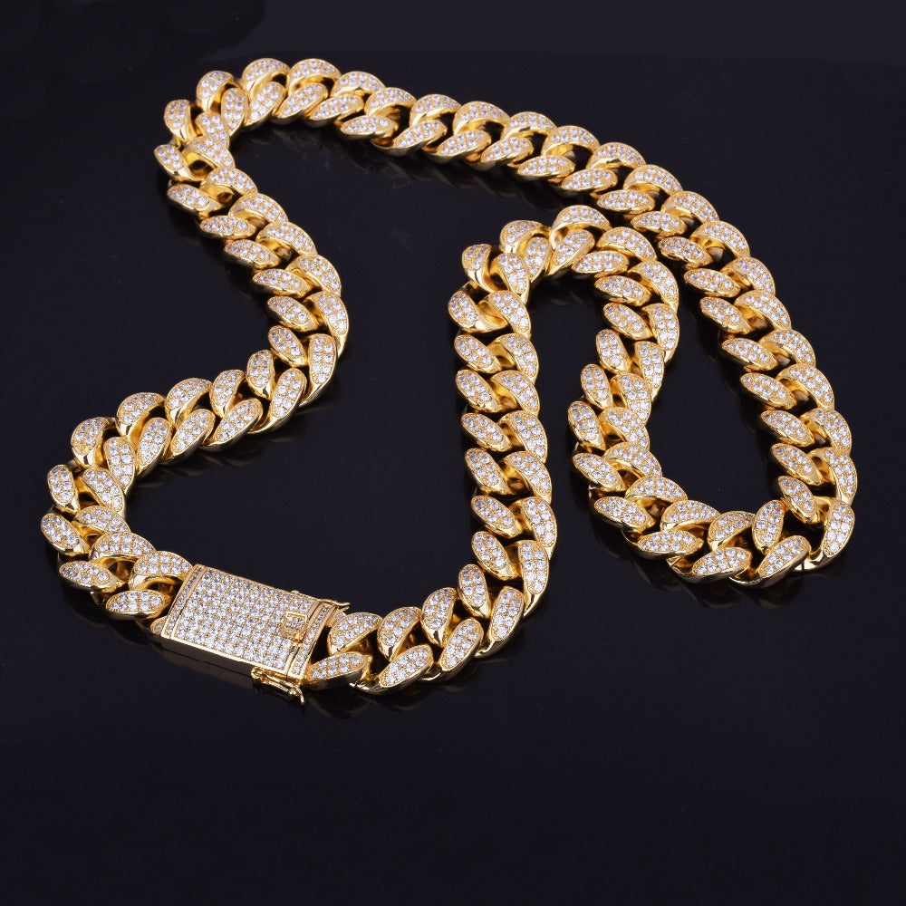 Men's Heavy Zircon Cuban Link Chain