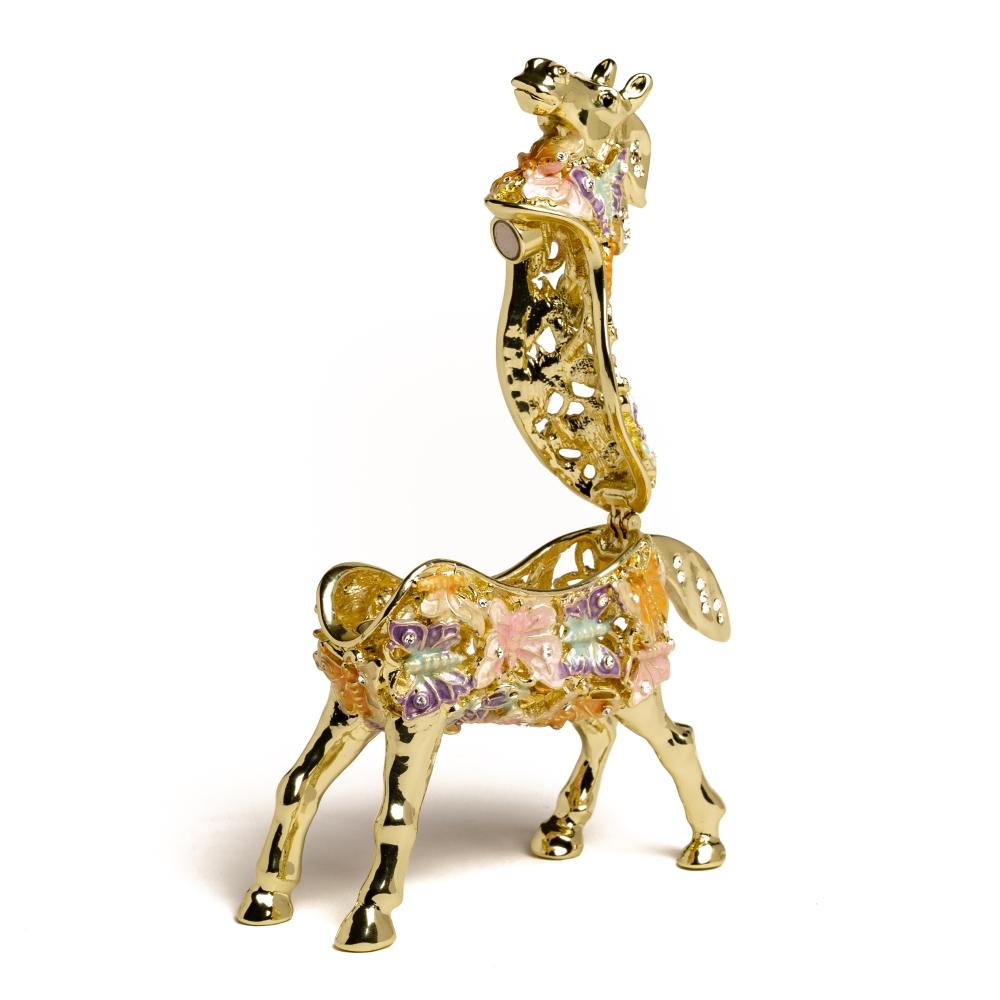 Golden Horse Decorated with butterflies