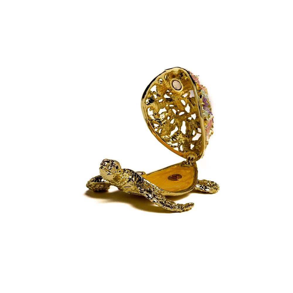 Golden Turtle Decorated with butterflies