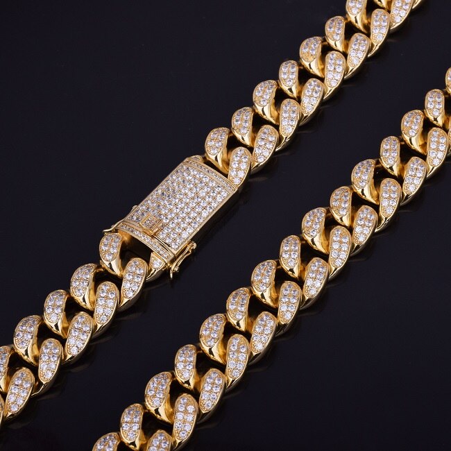 Men's Heavy Zircon Cuban Link Chain
