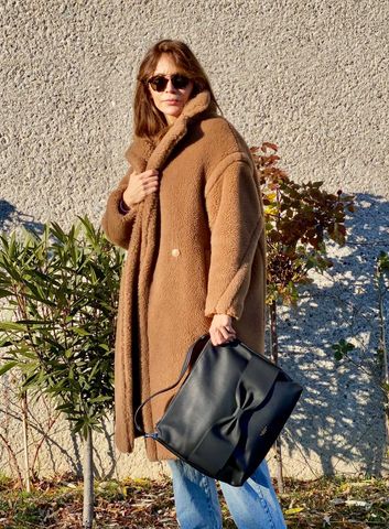 Eufala Bow Grey Vegan Tote Bag