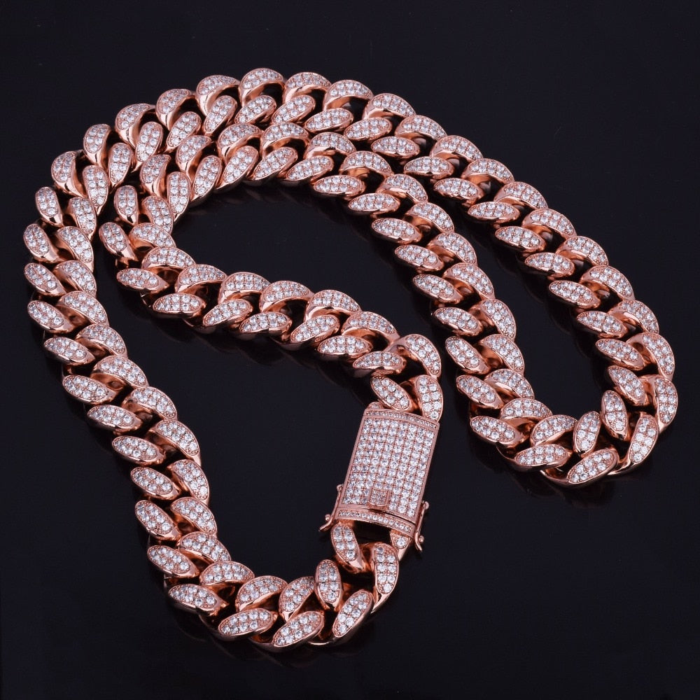 Men's Heavy Zircon Cuban Link Chain