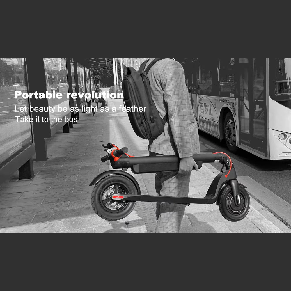 CruzaVolt™ Urban X1 – 350W Electric Folding Scooter (LED Display, Rear