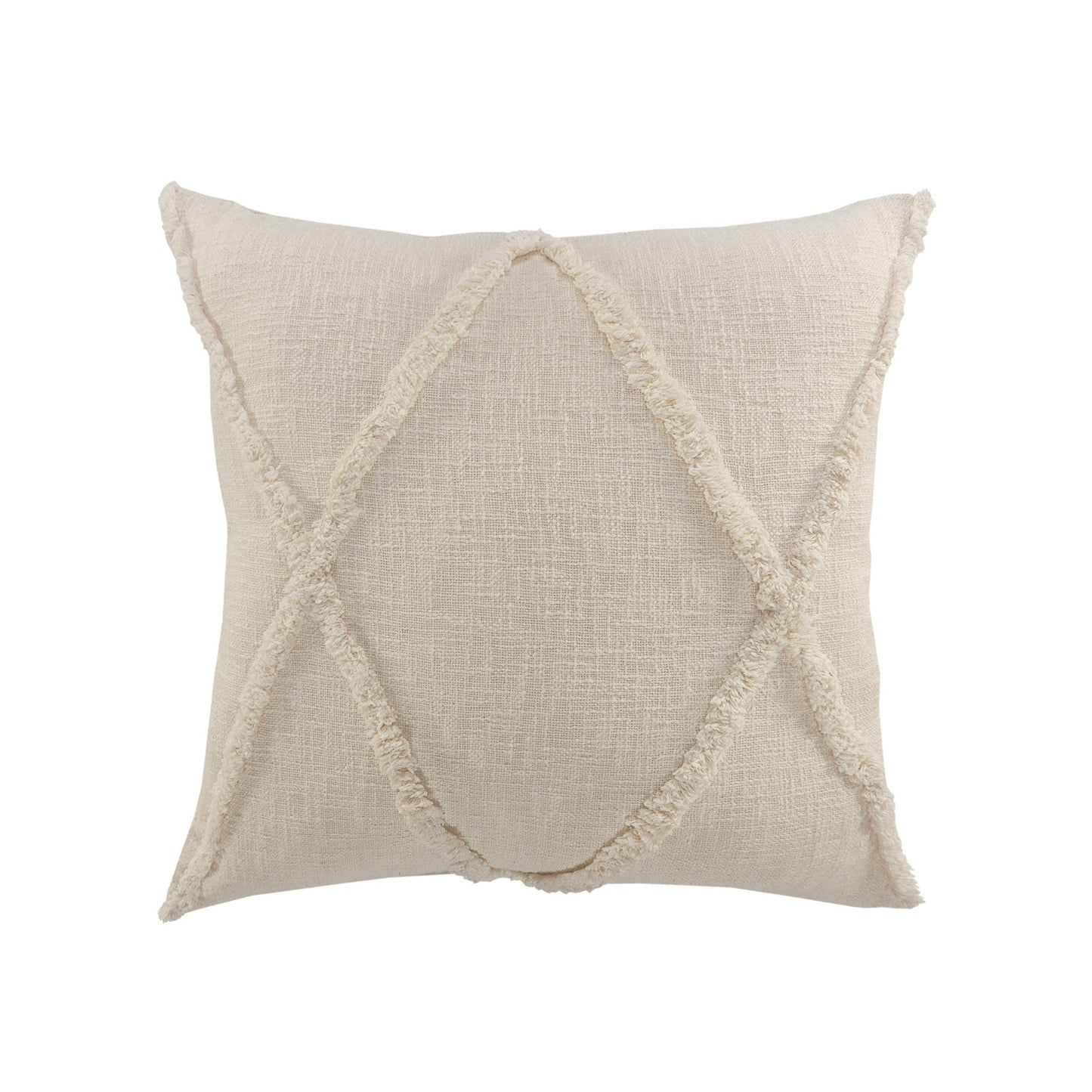 20" Taupe Cotton Throw Pillow