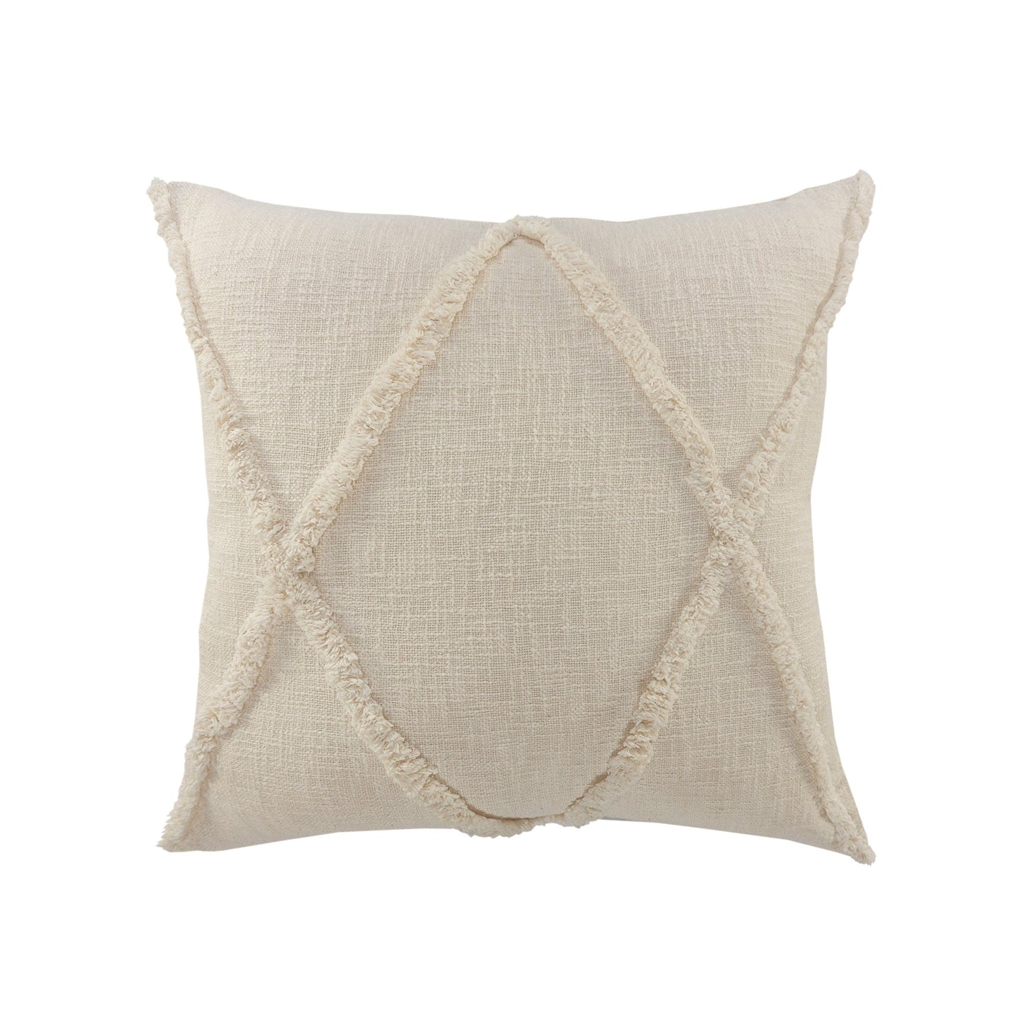 20" Taupe Cotton Throw Pillow