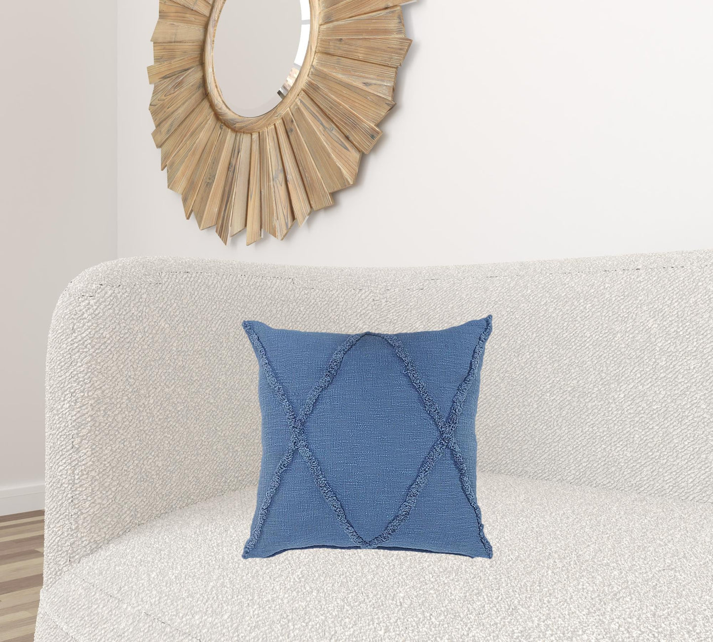 20" Taupe Cotton Throw Pillow