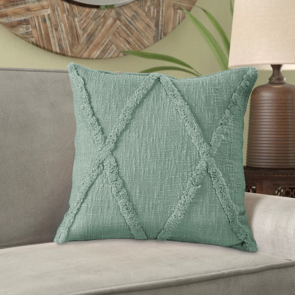 20" Taupe Cotton Throw Pillow