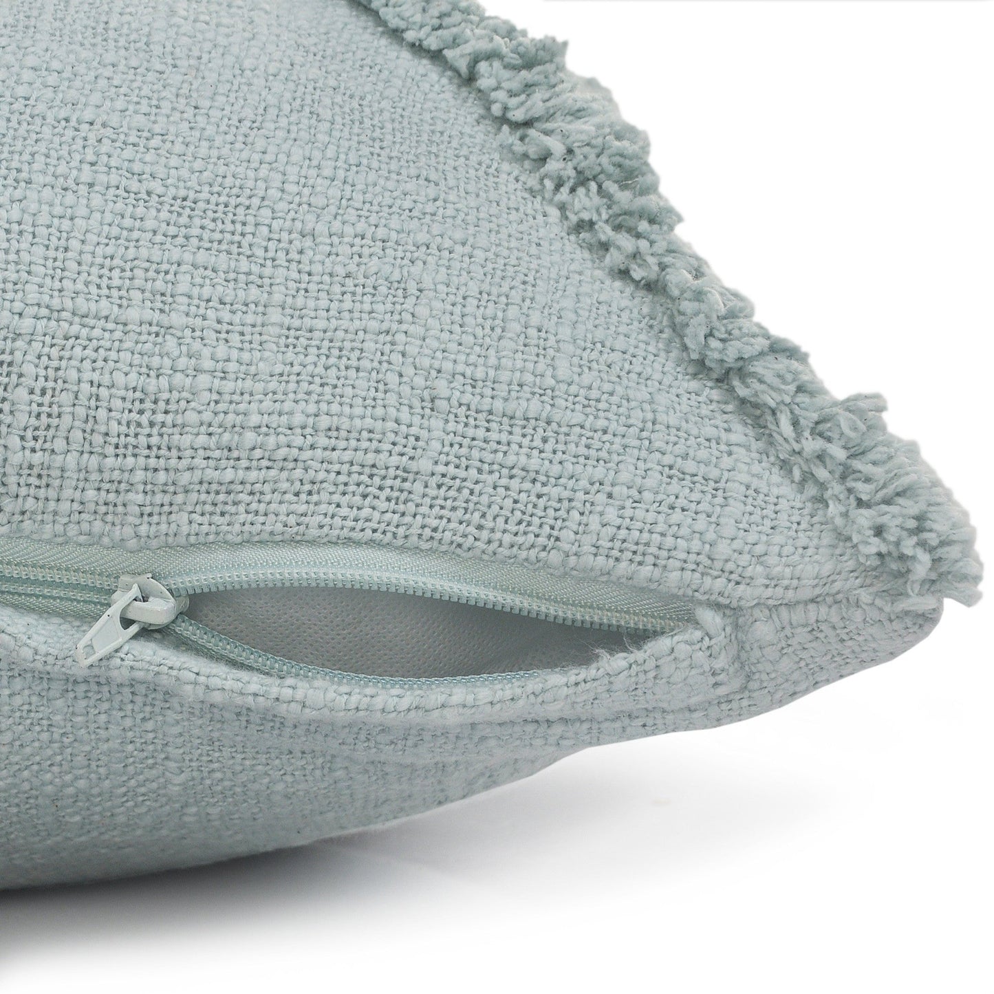 20" Taupe Cotton Throw Pillow