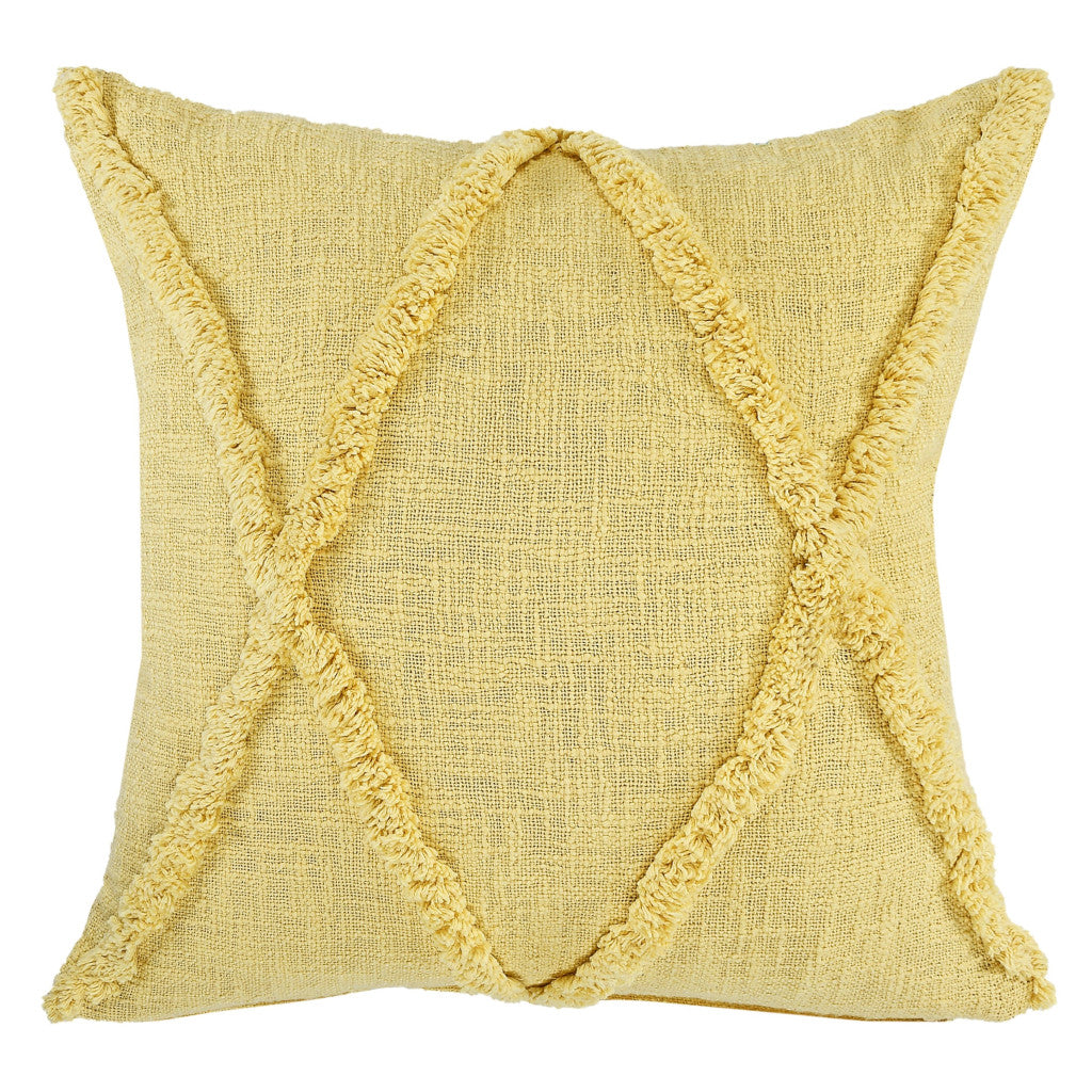 20" Taupe Cotton Throw Pillow
