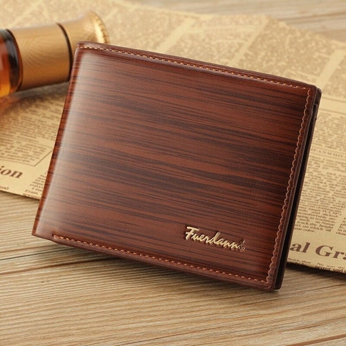 Men's Bifold Leather Credit ID Card Holder Wallet Billfold Purse
