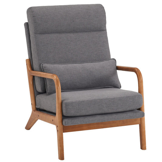 LuneluX_Home – Scandinavian Lounge Chair (Dark Gray)