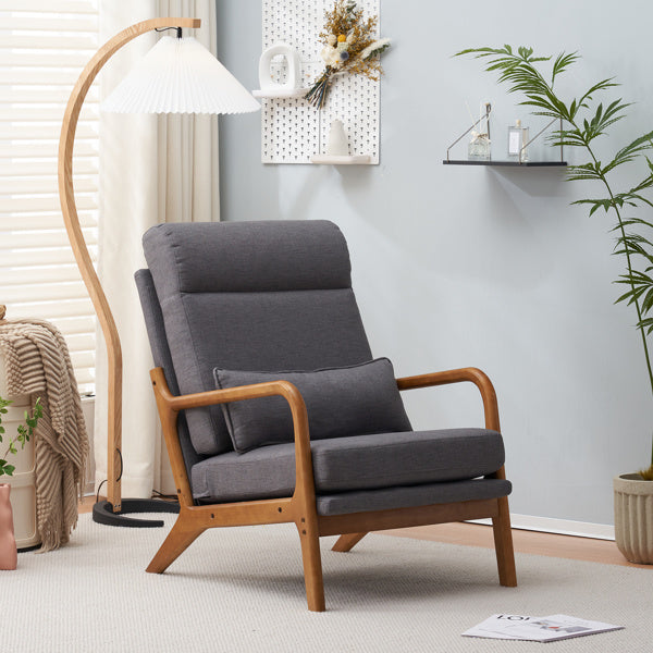 LuneluX_Home – Scandinavian Lounge Chair (Dark Gray)