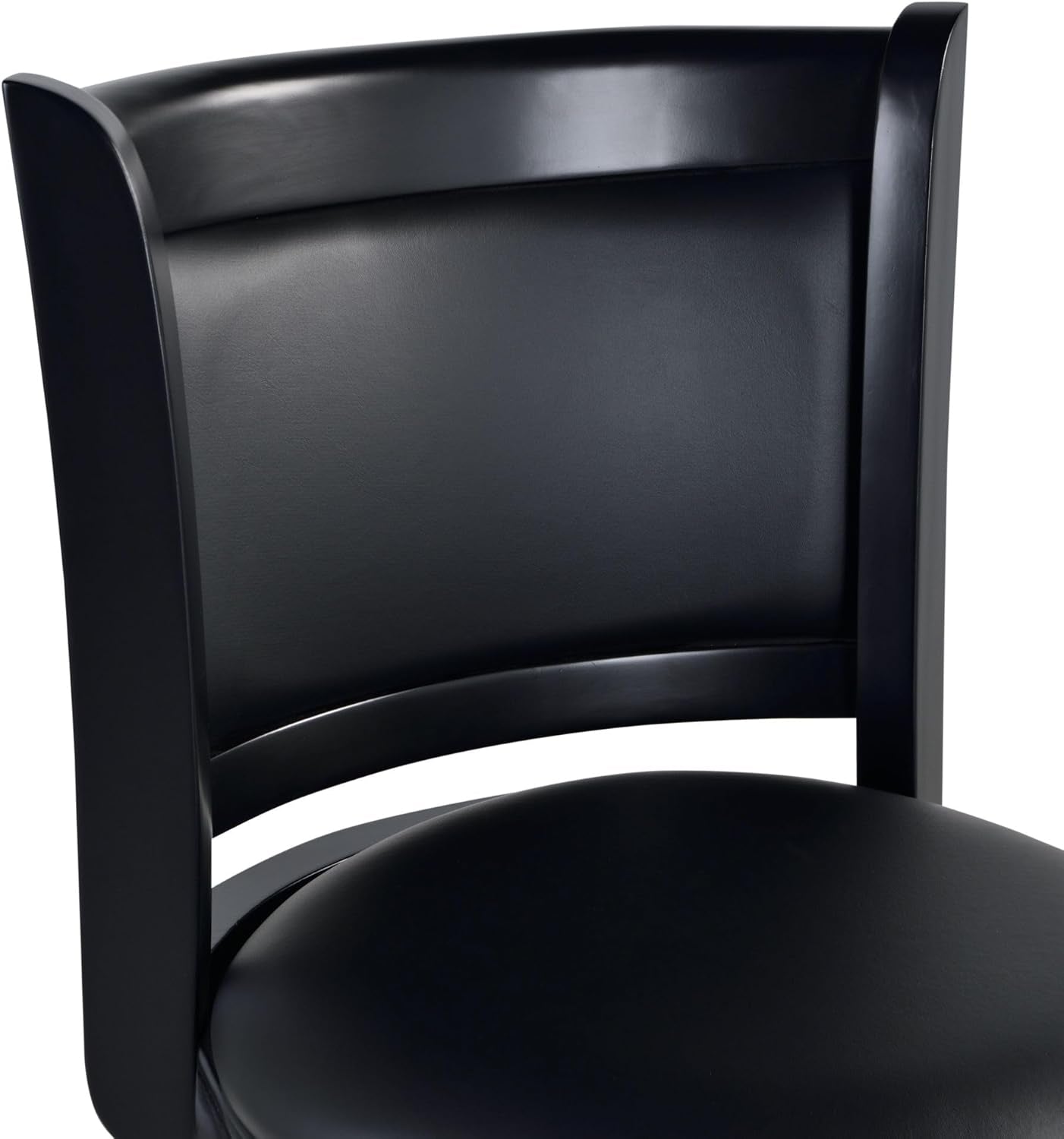 Augusta Extra Tall Swivel Bar Stool, 34-Inch, Black