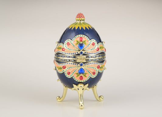 Blue Colorful Russian Egg