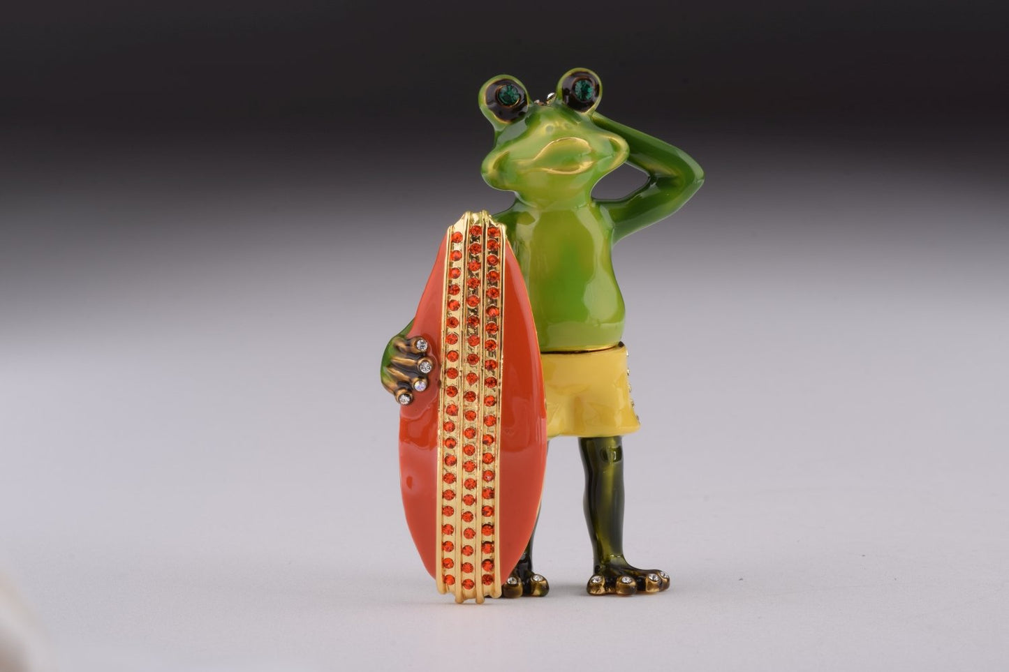 Frog Holding a Surfboard