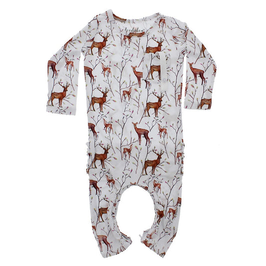 Oh Deer - Doodalou Bamboo Baby Romper - 3 - 6 Months