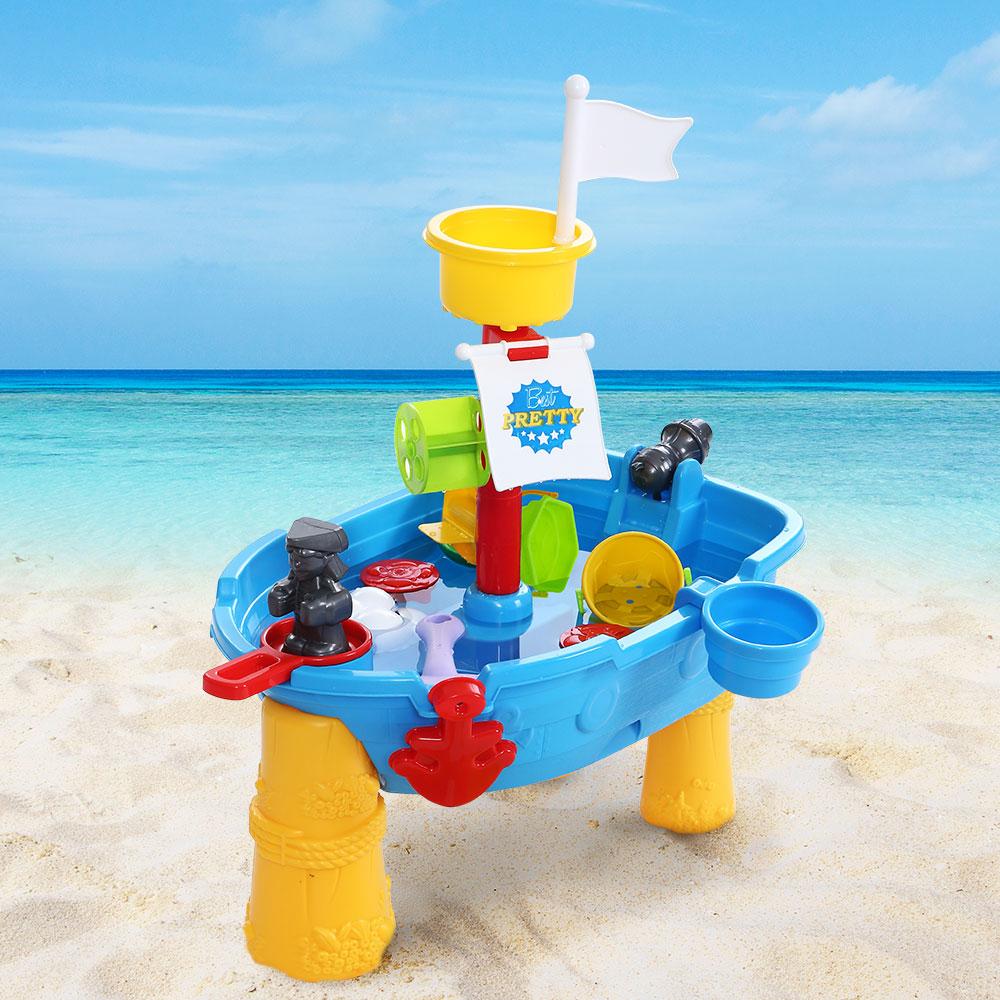 Keezi Kids Sandpit Pretend Play Set Outdoor Toys Water Table Activity