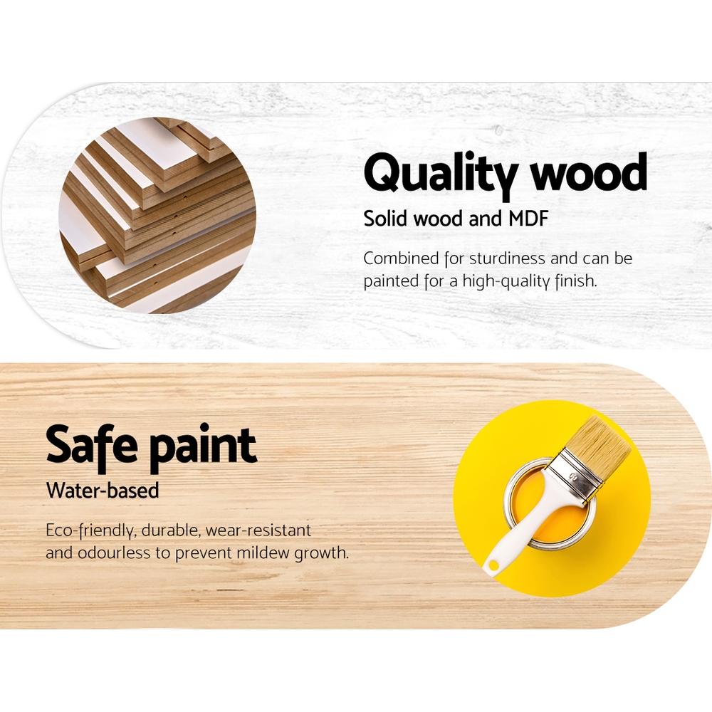 Keezi Kids Kitchen Play Set Wooden Pretend Toys Cooking Children Stove