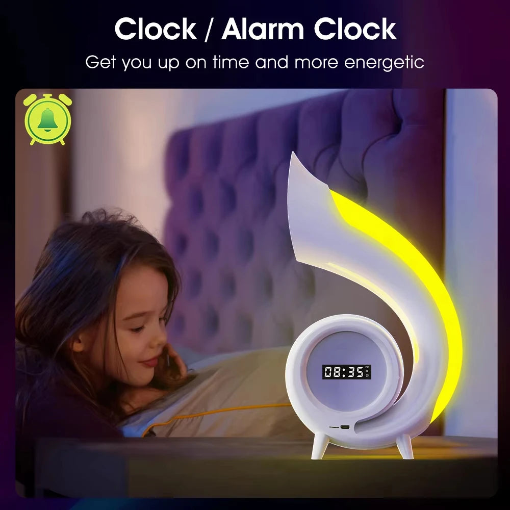 Portable Wireless Bluetooth Speaker with Lyrics Subtitles Night Light