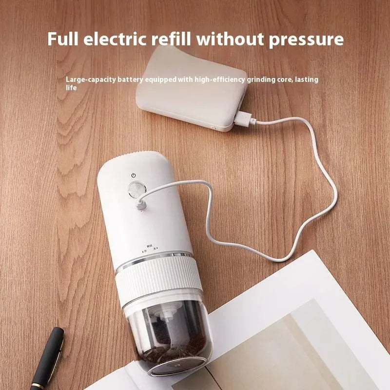 Portable Electric Coffee Grinder Adjustable Grinding Thickness Ceramic