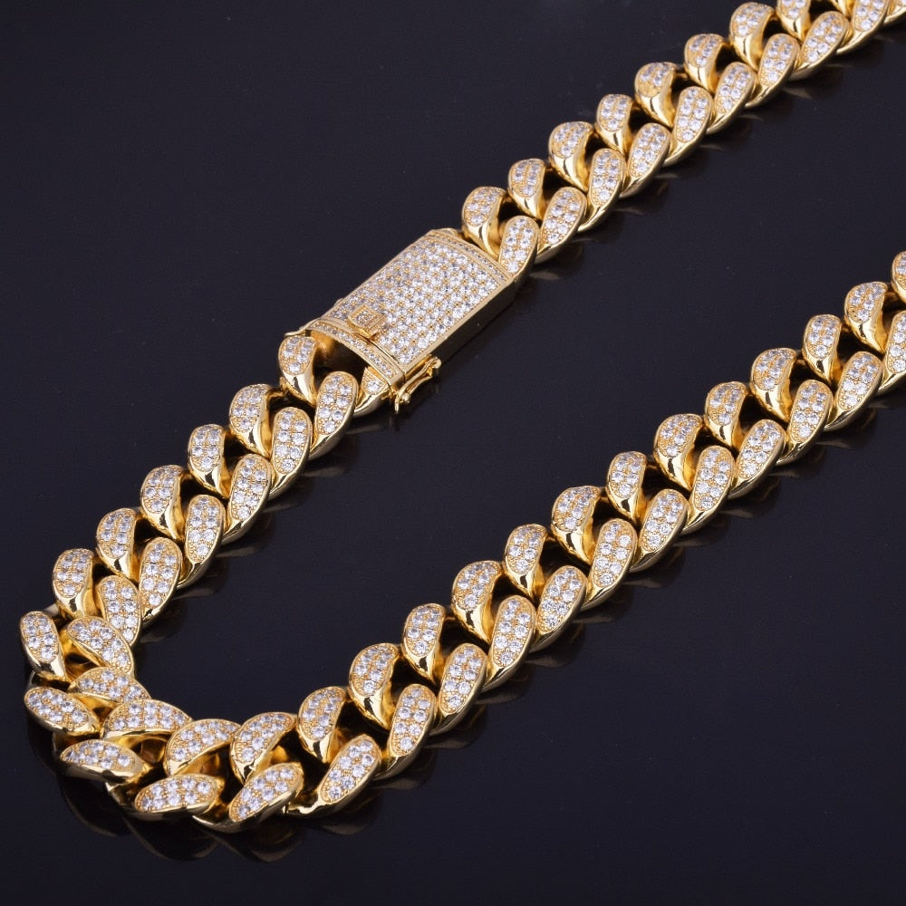Men's Heavy Zircon Cuban Link Chain