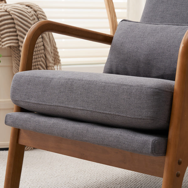 LuneluX_Home – Scandinavian Lounge Chair (Dark Gray)
