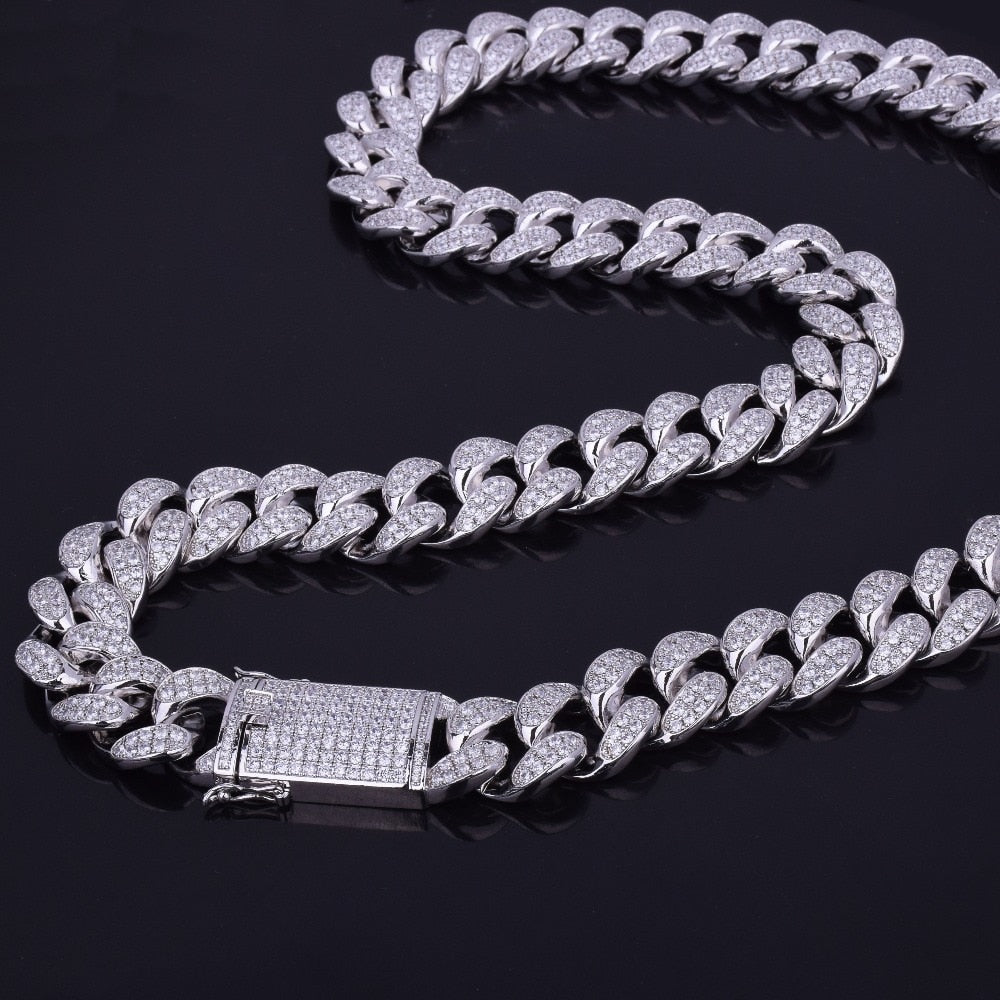 Men's Heavy Zircon Cuban Link Chain