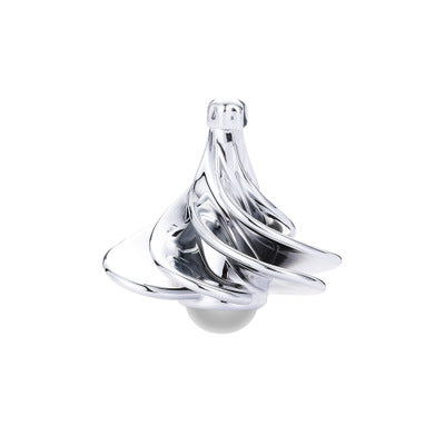 Wind Power Spinner Anti-Stress Desk Toys Silver