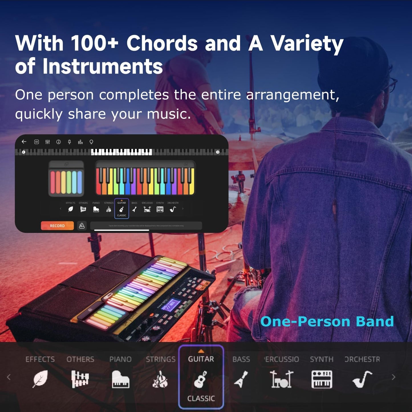 Popumusic Smart Piano Keyboard with MIDI Controller