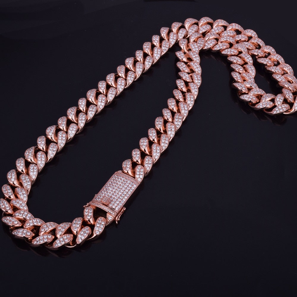 Men's Heavy Zircon Cuban Link Chain