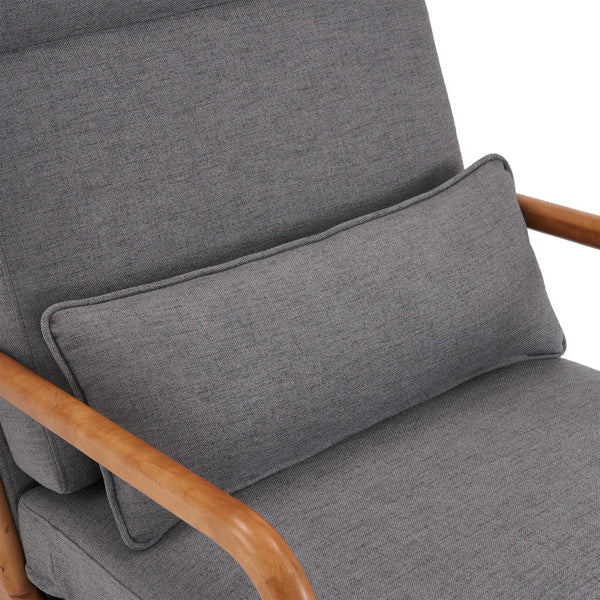 LuneluX_Home – Scandinavian Lounge Chair (Dark Gray)