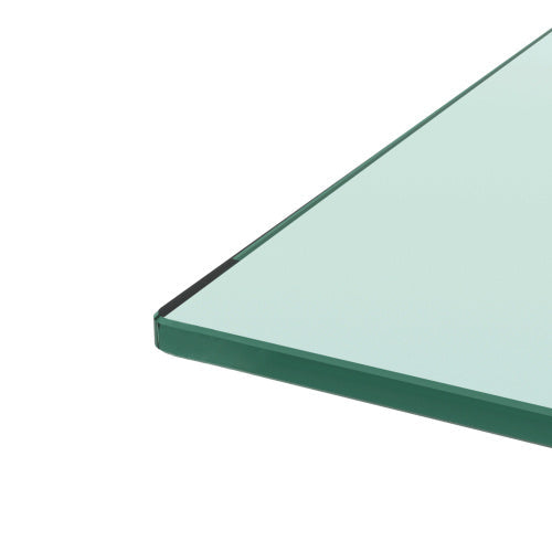 Rectangle Walnut Glass Coffee Table, Clear Coffee Table, Modern Side