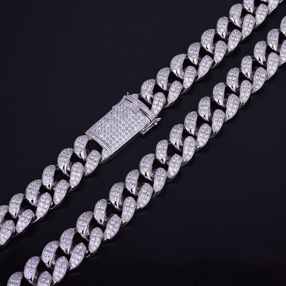Men's Heavy Zircon Cuban Link Chain