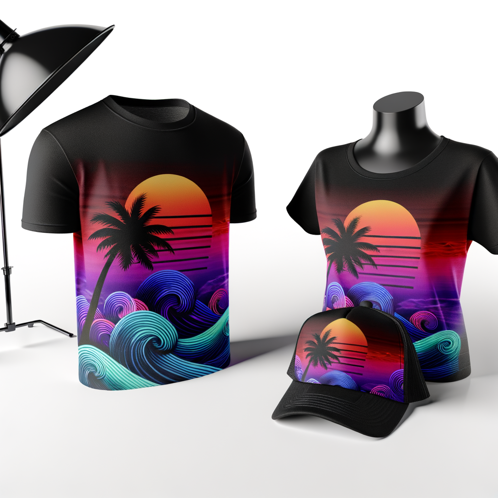 MoannaKai Tropical Sunset Vibes - Mar 17, 2026 - AI Generated T-shirt Design