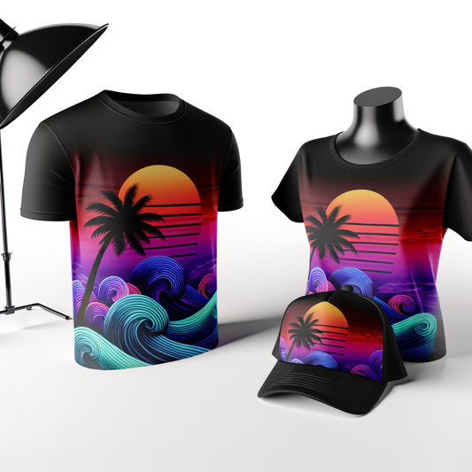 MoannaKai Tropical Sunset Vibes - Mar 17, 2026 - AI Generated T-shirt Design