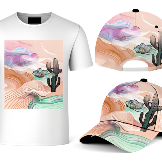 MoannaKai Desert Dreams Flow - Feb 17, 2026 - Baseball Cap - AI Generated Design