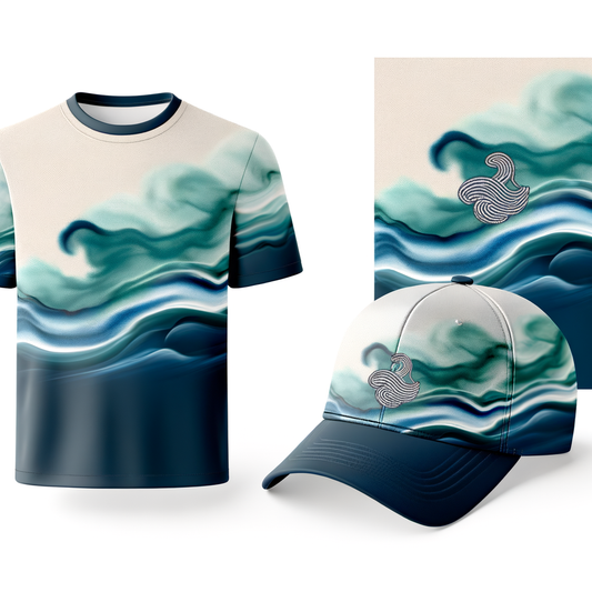 MoannaKai Ocean Waves Serenity - Mar 31, 2026 - Baseball Cap - AI Generated Design